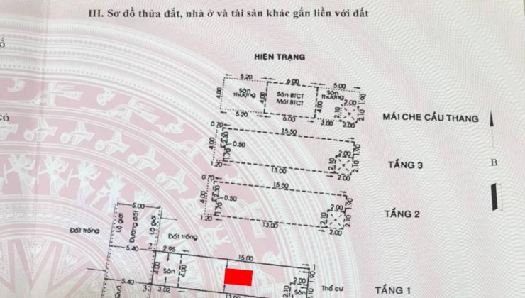 Nhà 4 tầng Nở hậu Sổ Hồng 72m2 Hẻm xe hơi Q12